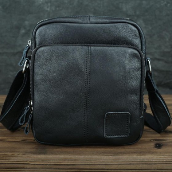 Casual retro leather men's bag, men's shoulder bag, crossbody bag, top layer cowhide men's bag, frosted leather bag